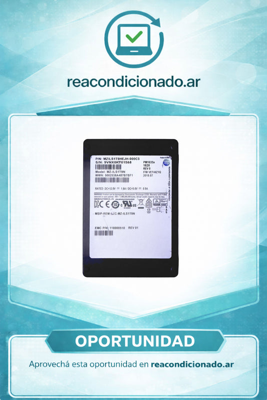 DISCOS SAS SSD DELL MZ-ILS1T9N 1,92 TB